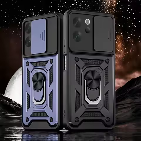 Skinlee For VIVO V70 FE 5G Case Magnetic Ring Lens Slide Plush Window Hard Cover For VIVO V70 FE 5G 
