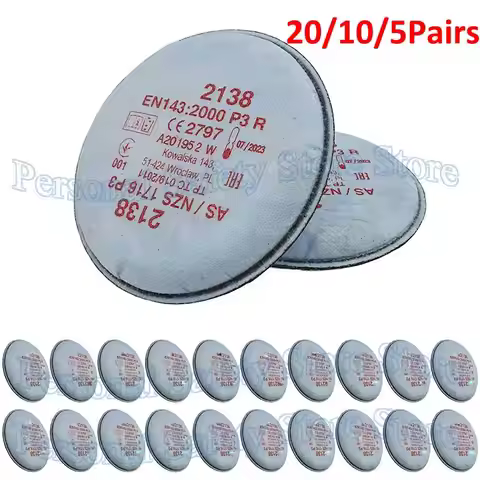 2135/2138 P3 R Particulate Filter with nuisance level for 3m 6800 7502 6200 Series Respirator Dust M