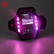 LED Luminous Mobile Phone Armband Bag LED Flashing Mobile Phone Protective Case Fluorescent Running 
