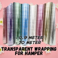 TRANSPARENT WRAPPING FOR HAMPER HAMPER WRAPPING Hamper Wrapping Plastic