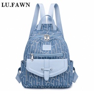 LU FAWN 2021ใหม่แฟชั่นอินเทรนด์ที่เรียบง่ายและกระเป๋าเป้อเนกประสงค์ผ้า Jacquard ขนาดใหญ่ออกแบบสำหรับ