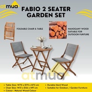 Atmua Furniture Fabio 2 Seater Garden Set Outdoor Furniture