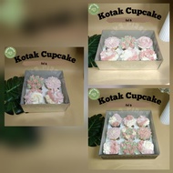 Full Mica Cupcake Box | Cupcake Boxes Contains 4, 6, 9 cups | Muffin Cake Packaging Box | Bread Box 