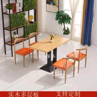 Table【简约.好看的桌子】餐桌椅组合火锅汉堡食堂桌椅组合小吃快餐酒吧面馆桌椅套装