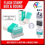 FLASH STAMP/ ROUND FLASH STAMP / CHOP/ RUBBER STAMP Ready Stock