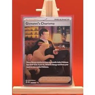 Pokemon Giovanni's Charisma Card Pokemon Giovanni's Charisma 204/165 - Special Illustration