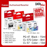 CANON ORIGINAL INK PG-47 CL-57 CL-57S      *** E400 E410 E460 E470 E480 E3170 PG47 CL57 CL57S ***