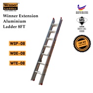 (SIRIM) 8 Ft Winner Ladder Extension Ladder 8/8x8/8x8x8 Tangga Slide Heavy Duty