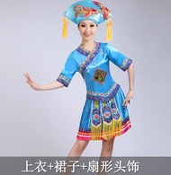 Miao Costume Female Minority Performance Costumes Yi Guangxi Zhuang March 3 Yao Dance Dong Costume