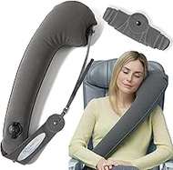 Travelrest Ultimate Travel Pillow &amp; Neck Pillow - Straps to Airplane Seat &amp; Car - Best Accessory for Plane, Auto, Bus, Train, Office Napping, Camping, Wheelchairs (Rolls Up Small) (2-Year Warranty)