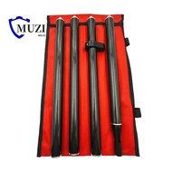 ไม้ระดับ PRISM ไม้ระดับคาร์บอนไฟเบอร์ GPS ความยาว 1.8 เมตร ประเภทการสำรวจ GPS GNSS RTK 4 ชิ้น เกลียว