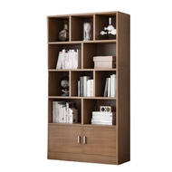 kenzzo.my™ Simple Bookshelf Wooden Cabinet Multi Compartment Storage Bookcase Multifunctional / Rak Buku Kabinet Kayu