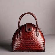 Bamboo Bag Bamboo Woven Bag Decades Handicraft Storage Youth Folk Tea Ceremony Literary Style Portab