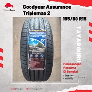 Goodyear 195/60R15 Assurance Triplemax 2 Tayar Baru (Installation) 195 60 15 New Tyre Tire TayarGuru Pasang Kereta Rim
