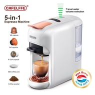 Cafelffe 5 In 1 Coffee Machine Hot/Cold Capsule Coffee Maker Dolce Gusto Milk Nespresso Ese Pod Ground Cafeteria 19bar