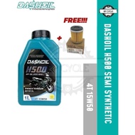 Dashoil H500 4T 15W50 Semi Synthetic High Performance 1lt Engine Oil