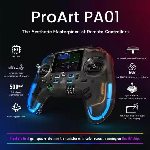 FLYSKY ProArt PA01 2.4GHz Hall Gimbal AFHDS3 / ELRS Raido Controller for FPV Drone