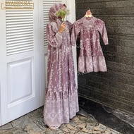 [✅New] Syahdika - (Free Hijab) Alisha Dress Gamis Ibu Dan Anak