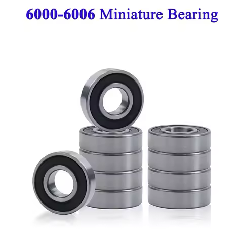 10PCS 6000 6001 6002 6003 6004 6005 6006 2RS RS Rubber Sealed Deep Groove Ball Bearing Miniature Bea