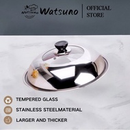 Watsuno 28-38cm thick stainless steel pot lid/glass pot lid 不锈钢加厚锅盖