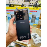 Awei P109K 3 in 1 Power Bank 30000mAh With Type C PD65W Fast Charge Powerbank Travel Portable Power 