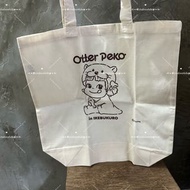 現貨! 日本進口🇯🇵 池袋限定 牛奶妹 水獺 Otter Peko 輕薄帆布袋 購物袋
