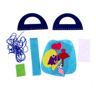 【READY STOCK】DIY Kindergarten Craft Children Kids Art Class DIY Felt Craft Handbag Kids Free Sewing Kit