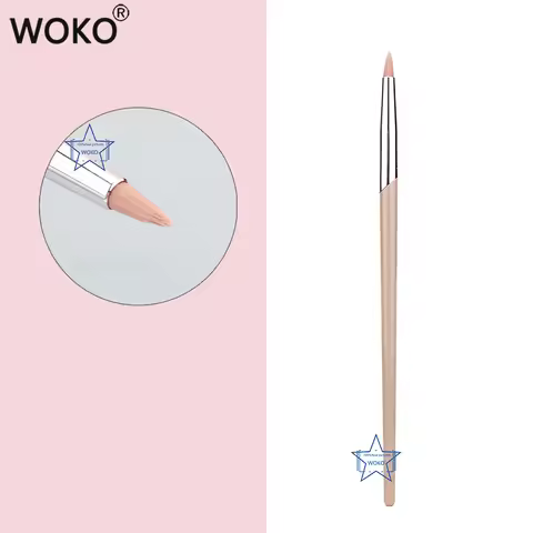 187 Pencil Tip Concealer Brush Tapered Eyeliner Concealer Brush Pink Eye Liner Pouches ConcealerMake