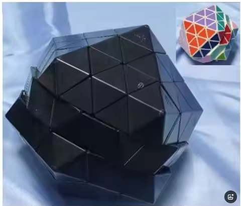 mf8 Regular Astrominx (3-layer deep-cut icosahedron) Black Body