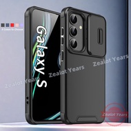 Casing for Samsung Galaxy S25 S24 FE Plus S24FE S25FE S24+ S24Plus Slide Camera Shockproof Phone Cas