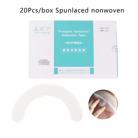 20 Pcs Elastic Ostomy Barrier Strips Hydrocolloid Waterproof Leak Skin Adhesive Ostomy Barrier Tape 