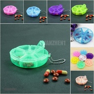 【YUANZHEN1】Portable Travel 6-Slot Medical Pill Box Holder Medicine Case Drug S