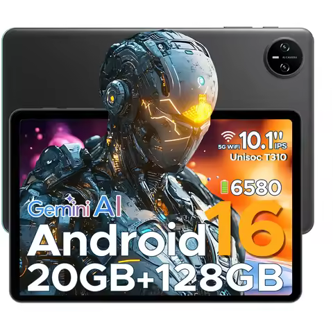 DOOGEE Tab A9 Pro Tablet Android 16 10.1" HD Display 20GB+128GB 6580mAh Large Battery 2 In 1 Tablet 