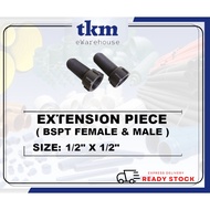 [TKM]HANSEN G 1/2 THRAEDED ENDS M+F MALE & FEMALE EXTENSION SHORT PIECE / POLY HDPE PP NYLON 6 PE MA