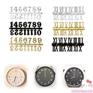 SAK 1 Set Clock Numbers Plate DIY Arabic Roman Numeral Mechanism Wall Clock for Replacement Repairin