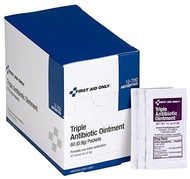 12-700 Triple Antibiotic Ointment Packets, 60 Count First Aid Only 12-700 Triple Antibiotic Ointment