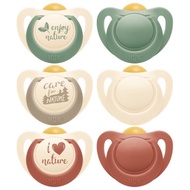 NUK For Nature Latex Soother 0-6 Month / 6-18 Month Twin Pack