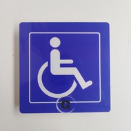 Acrylic Wheelchair Users - Wheelchair Holder - Priority - Hospital