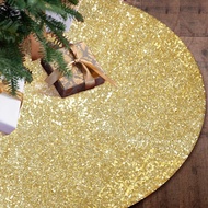 Christmas Tree Skirts Sparkly Tree Skirt Fabric Carpet Round Gold Sequin Christmas Tree Mats Beautiful Photography Tree