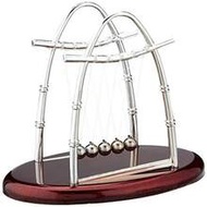 1pc 2D Flat Printed Non-3D Decorative Newton's Cradle Balance Ball - Plastic , For Office Desk Decor