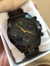Agete 日本限定 手錶 手表 大錶徑 三眼 黑色 絕版 限量近全新 Agete First 保存良好