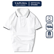 Men's Polo Unisex T-shirt With Elegant TAPUHA Neckline Crocodile Cotton High Quality Standard Form E2