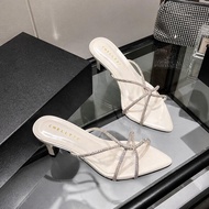CHELLTIC Sandal Wanita Heels 5CM Daily Permata Blink Blink Pijakan Empuk Model Kekinian Cantik Eleg
