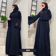 HITAM Abaya DUBAI 864 ABAYA Black ABAYA