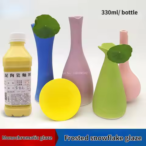 Pottery Medium Temperature Frosted Snowflake Glaze Jingdezhen Ceramic Electric Kiln Glaze Diy Pearl 