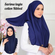 TUDUNG SARUNG COTTON PLEATED DEWASA FREESIZE TUDUNG SARUNG INSTANT LABUH