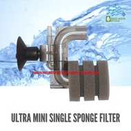 AQUARIUM Ultra Mini Single Sponge Filter, Quiet Fish Tank Filter, for Small Fish Tank 0.5-5 Gallon