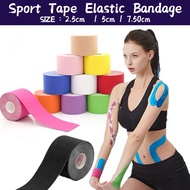 【 PURE COTTON 】Sport Tape Elastic Bandage Tape Self Adhesive Bandage Kaki Strapping Tape Sport Banda