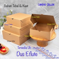 [Contents 10] Eflute Hampers Rice Cake Box 18x18x7 20x20x7 22x22x7 24x24x10 25x25x8 Plain Brown