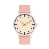 BIJOUONE彼樹灣 B50系列 黃色指針 粉色系硅膠表帶 靜音防水手錶